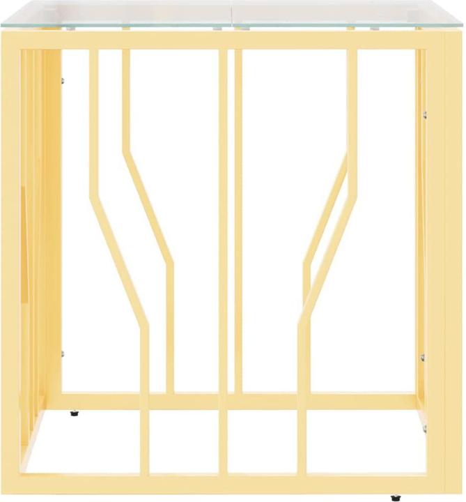 Immagine prodotto VidaXL Couchtisch Golden 50x50x50 cm Edelstahl und Glas (50 x 50 x 50 x 50 cm)