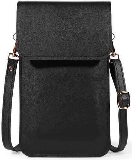 PhoneLook Elegante Schultertasche für Smartphone und mit Sichtfenster