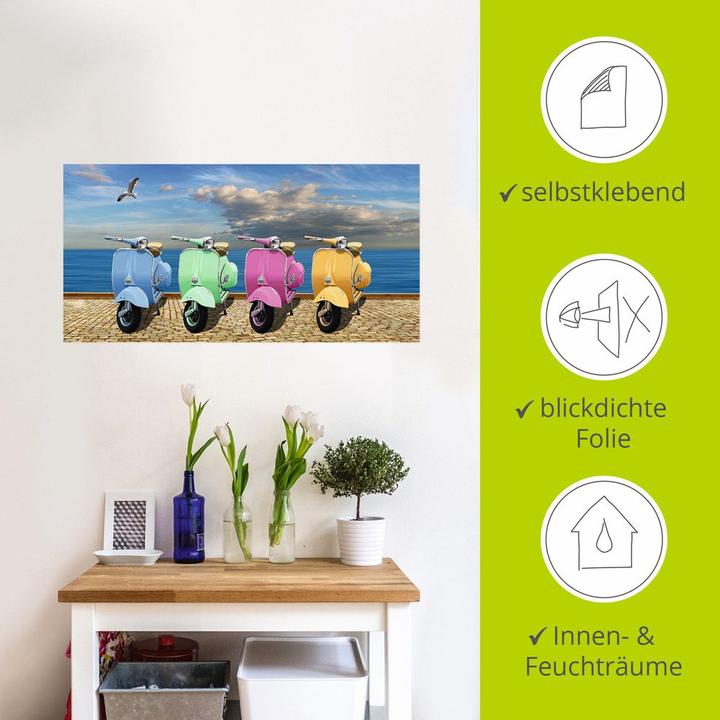 Immagine prodotto Artland Quadro su tela Vespa in colori vivaci T6ID (40 x 20 cm)