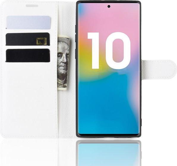 Actual product image MU Classic Litchi Leather Bookcover Series (Samsung Galaxy Note 10+ 5G, Samsung Galaxy Note 10+)