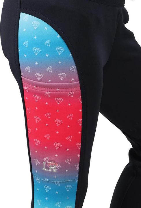 Actual product image Hy Equestrian Girls Dazzling Diamond Horse Riding Tights (116)