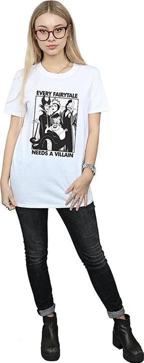 Actual product image Disney Womens/Ladies Every Fairy Tale Needs A Villain Cotton T-Shirt (M)