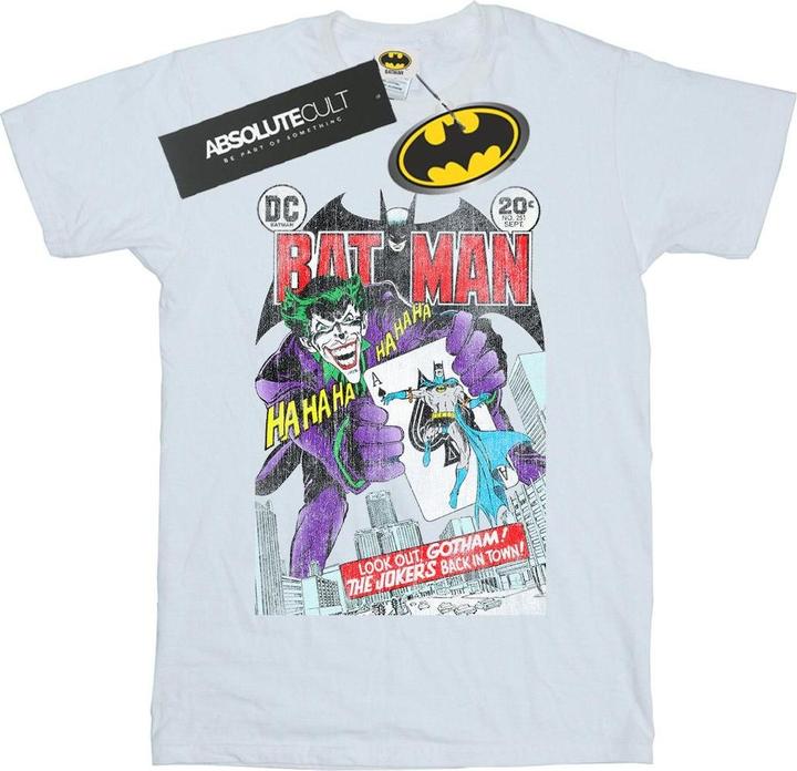 Actual product image Mens Batman Joker Playing Card Cover T-Shirt (S)