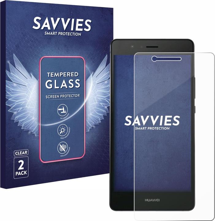 Produktbild Savvies Panzerglas Hartglas Displayschutz (2 Stück, Huawei P9 Lite)