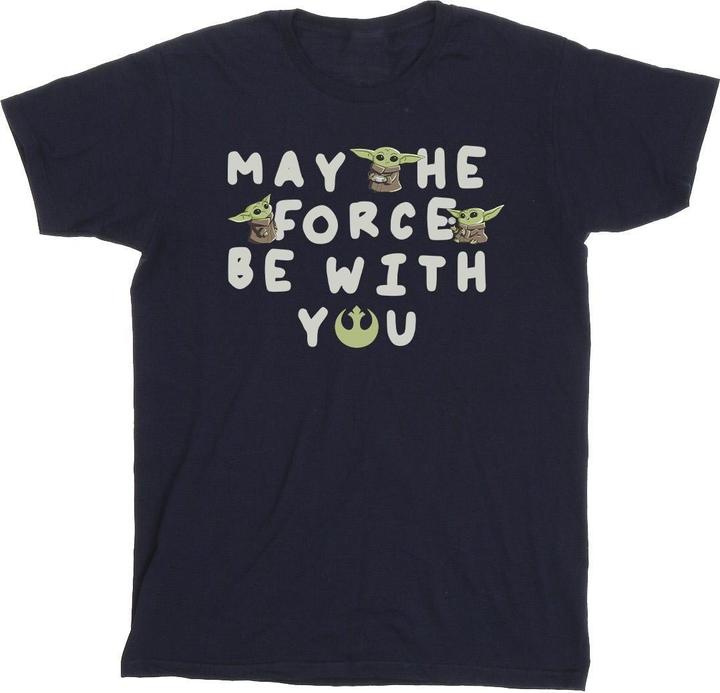 Star Wars The Mandalorian Grogu May The Force Be With You TShirt Jungen