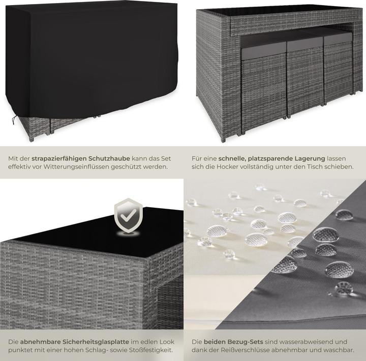 Produktbild tectake Rattan Sitzgruppe