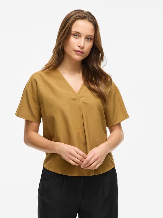 Actual product image Vila V-Ausschnitt Oberteil mit kurzen Ärmeln (36)