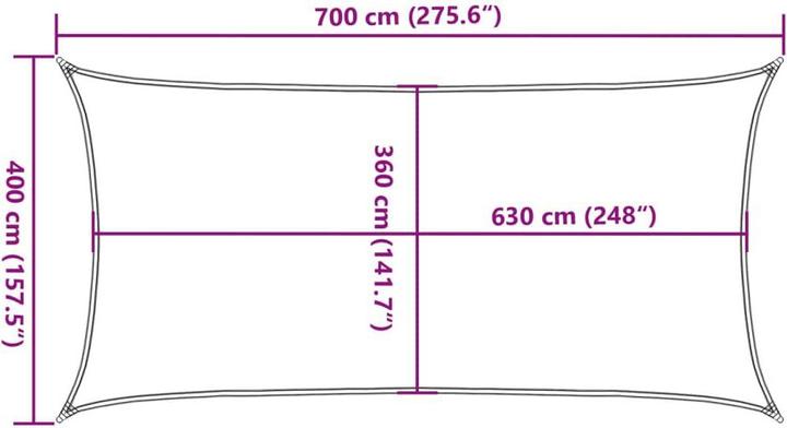 Actual product image VidaXL Awning (400 x 700 cm)