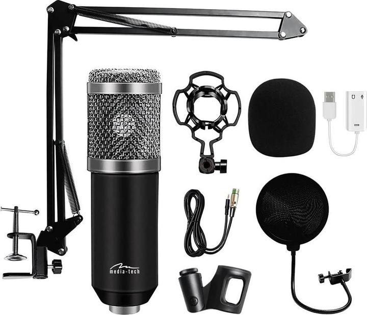 Immagine prodotto Media-Tech STUDIO&STREAMING MIC - Microfono a condensatore professionale (nero).
