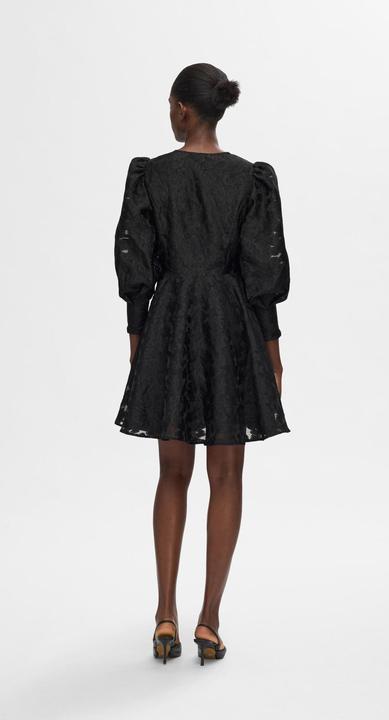 Actual product image Selected Femme Floral dress with puff sleeves (40)