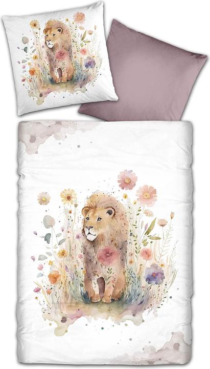 Produktbild Traumschlaf Löwe (Bettwäsche Set, 135x200 cm + 80x80 cm)