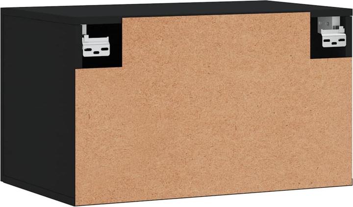Image du produit VidaXL Wandschrank Schwarz 60x36,5x35 cm Holzwerkstoff, Farbe (60 x 36,5 x 35 cm)