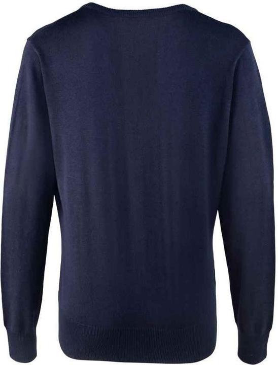 Actual product image Premier Womens/Ladies Knitted Cotton Acrylic V Neck Sweatshirt (50 D)