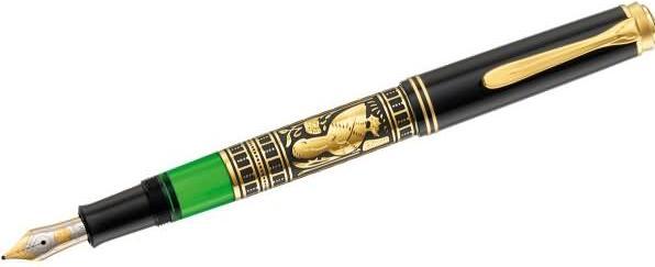 Image du produit Pelikan Stylo plume M700 Toledo B Etui (Noir, Or, Vert, 1 x)