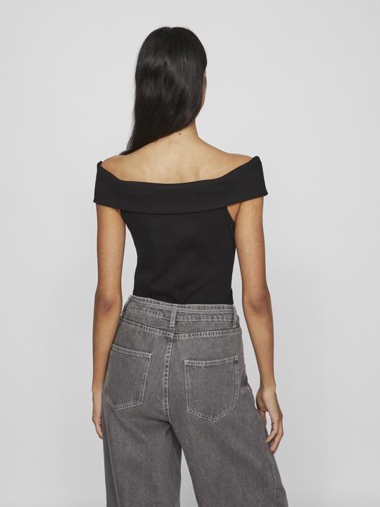 Actual product image Vila Ribbed off-shoulder top (S)
