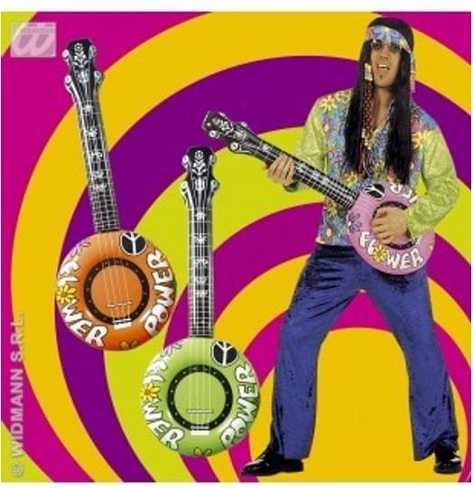 Actual product image Widmann INFLATABLE BANJO GREEN 100 cm