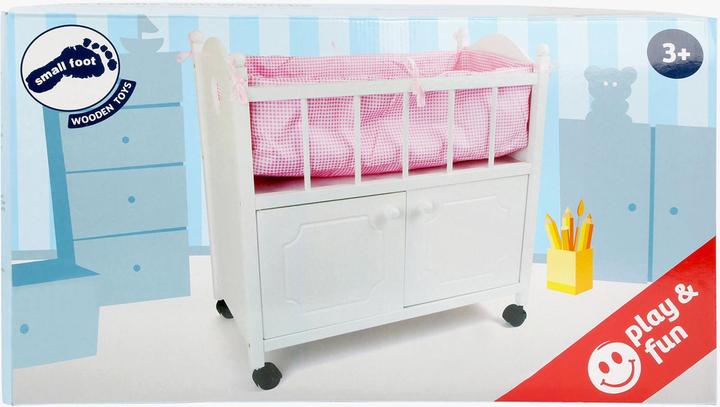 Actual product image small foot Doll bed with wardrobe