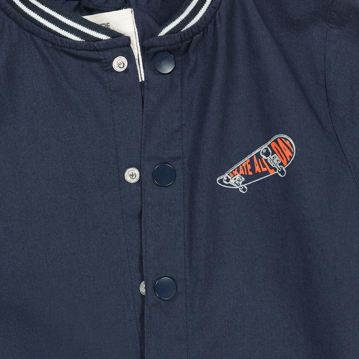 Actual product image La Redoute Collections Craft smock with press studs and college collar (128)