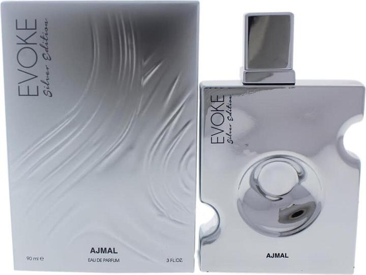 Actual product image Ajmal Evoke Silver Edition by Eau de Parfum Spray 90 ml (Eau de parfum, 90 ml)