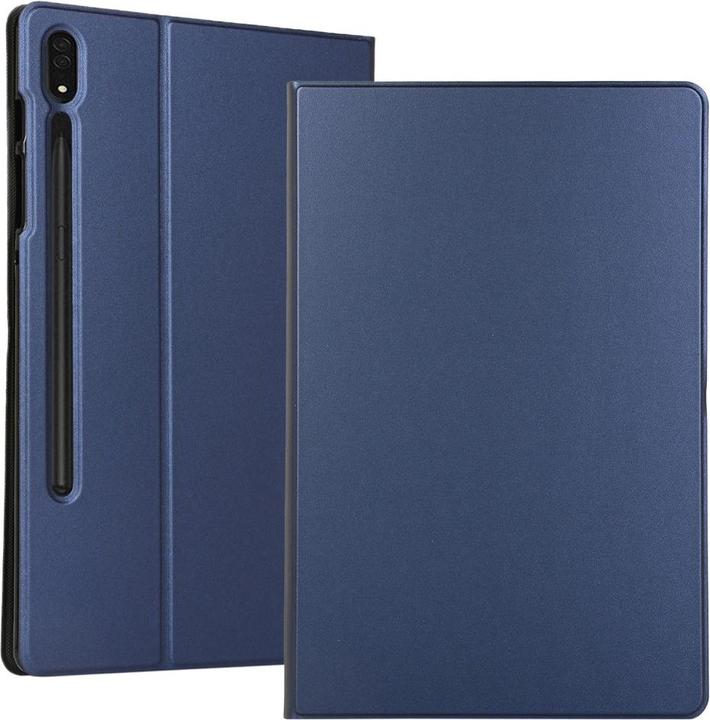 Actual product image Cover-Discount Galaxy Tab S8 Ultra - Tri-fold Smart Case dark blue (Galaxy Tab S8 Ultra)