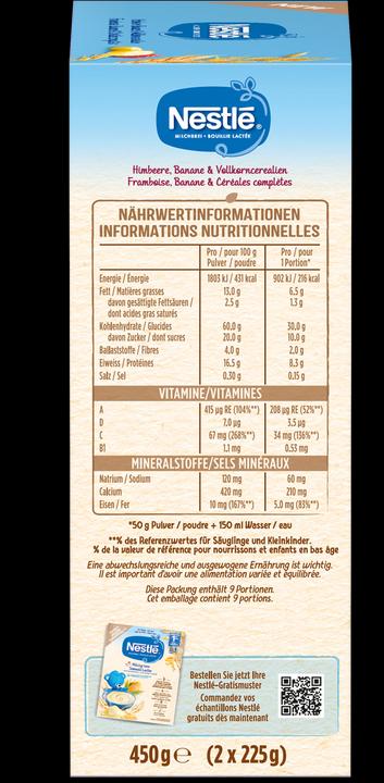 Image du produit Nestlé Framboise Banane & Céréales complètes (450 g)