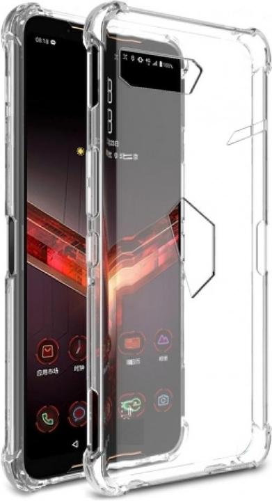 Actual product image Screenguard Asus ROG Phone 3 Cover Crystal Soft Airbag Bumper (Asus ROG Phone)