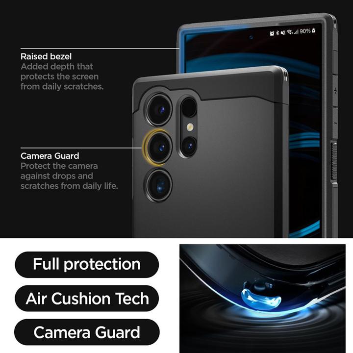 Actual product image Spigen Tough Armor (Samsung Galaxy S24 Ultra)