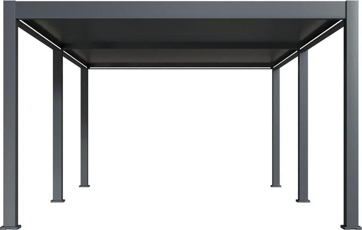 Produktbild Weide elektrische Pergola 4x6m Anthrazit mit LED (600 cm, 400 cm)