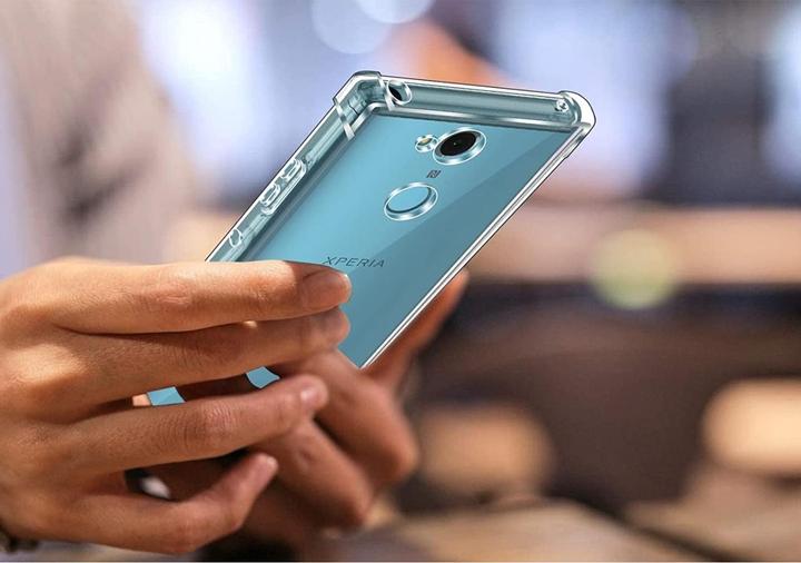 Actual product image Screenguard Sony Xperia XA2 Case Crystal Soft Airbag Bumper (Sony Xperia XA2)