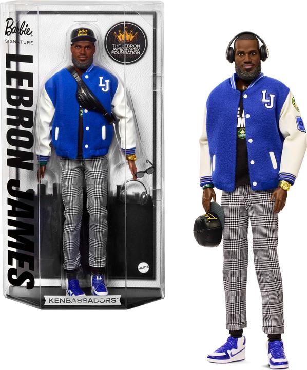 Actual product image Mattel Barbie Signature Le Bron James