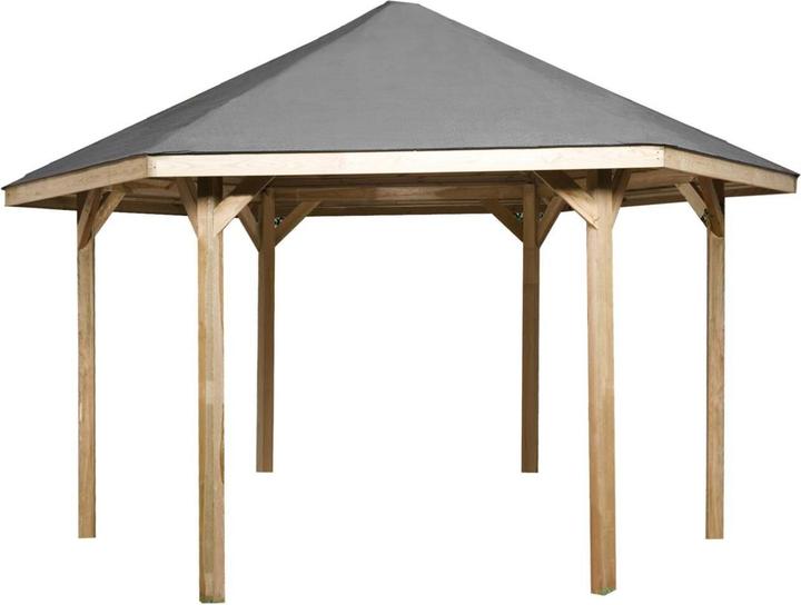 Actual product image Weka Holzbau Pavilion 656 size 2 (461 cm, 399 cm)