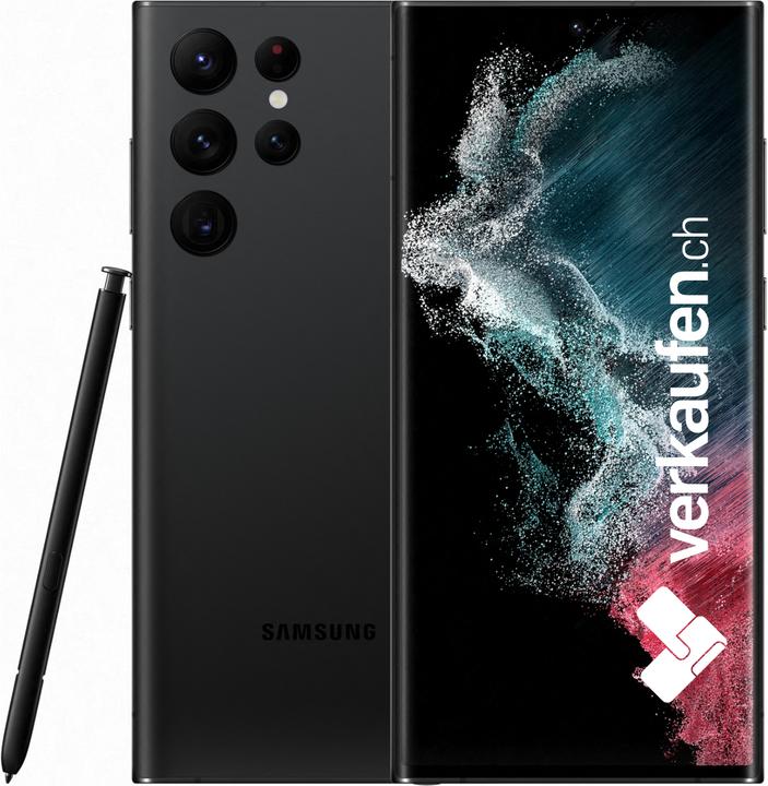 Actual product image verkaufen.ch Galaxy S22 Ultra 5G (512 GB, Phantom Black, 6.10", 50 Mpx, Dual SIM, B / Very good)