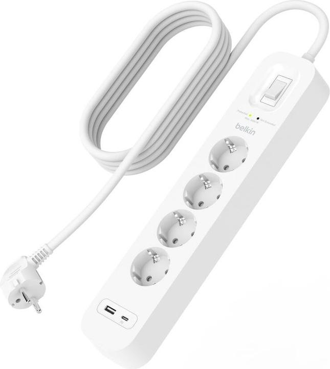 Immagine prodotto Belkin Protezione contro le sovratensioni Surgemaster (4 x, 2 m)