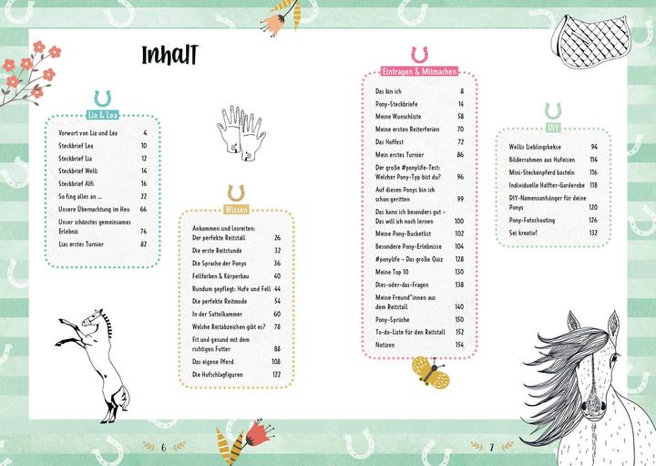 Produktbild #ponylife – Mein Pferde-Mitmach-Journal von den Social-Media-Stars Lia und Lea (Deutsch, Lea Schirdewahn, Carola von Kessel, Lia Beckmann, 2022)