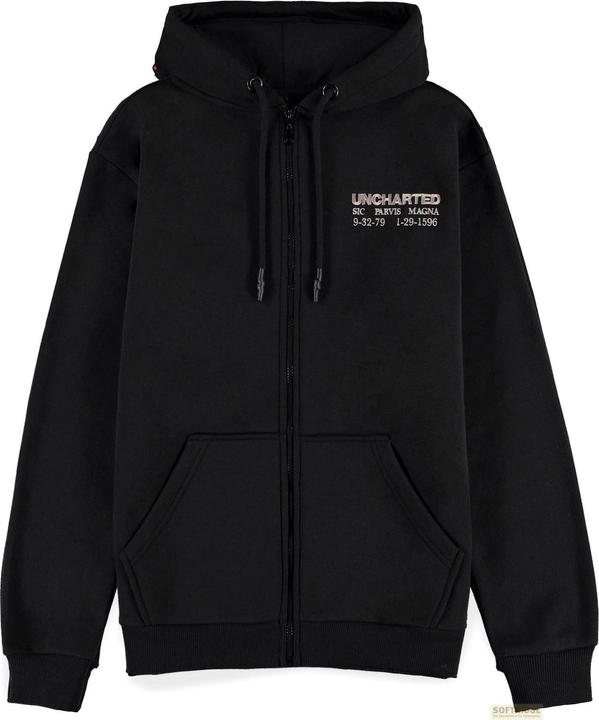 Actual product image Difuzed Uncharted Felpa Cappuccio (S) Man: Zipped Hoodie (S)