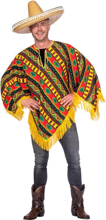 Produktbild Metamorph Sierra Poncho - buntes Faschings Karnevals Kostüm (50)