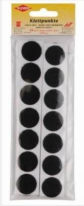 Actual product image Kleiber Velcro dots, diameter: 25 mm, black (25 mm)