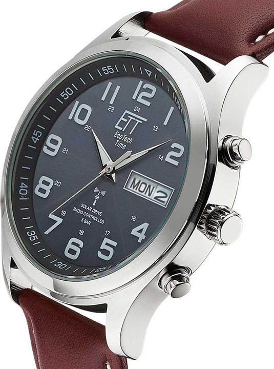 Produktbild Conrad Components Eco Tech Time Solar Drive Funk Gobi Herrenuhr (Analoguhr, 40 mm)