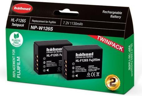 Actual product image Hähnel HL-F126S, 2 camera battery replaces original battery NP-W126 7.2 V 1130 mAh (Rechargeable battery)