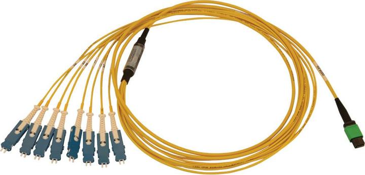 Produktbild Eaton 40/100/400G Singlemode 9/125 OS2 Breakout Fiber Optic Cable 16F MTP/MPO-APC to 8x Du (3 m)