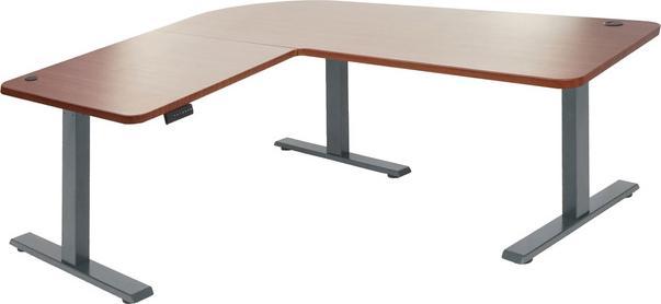Immagine prodotto Swisshandel24 Scrivania ad angolo, scrivania per computer, regolabile elettricamente in altezza 178x178cm 84kg (178 x 178 cm)