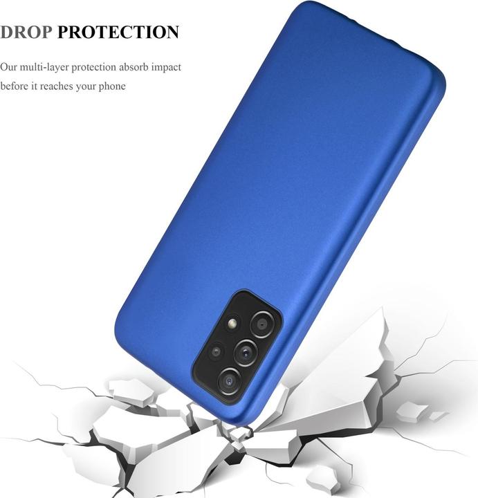 Produktbild Cadorabo TPU Matt Metallic Hülle (Samsung Galaxy A52, Samsung Galaxy A52 5G, Samsung Galaxy A52s 5G)