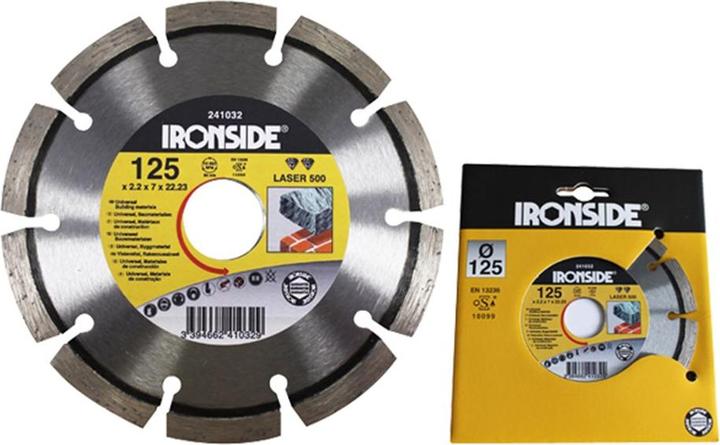 Productafbeelding Ironside 241034 Diamantschijf 230 mm 2,5/6 mm Laser 500 gesegmenteerd