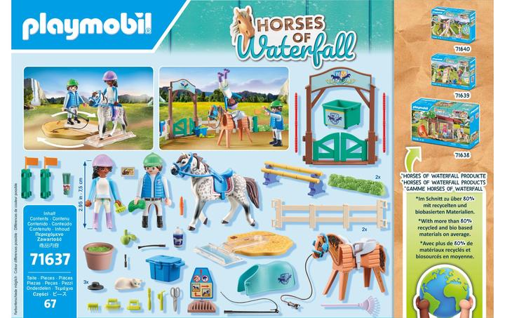 Image du produit Playmobil École d'équitation moderne (71637, Playmobil Chevaux de la cascade)