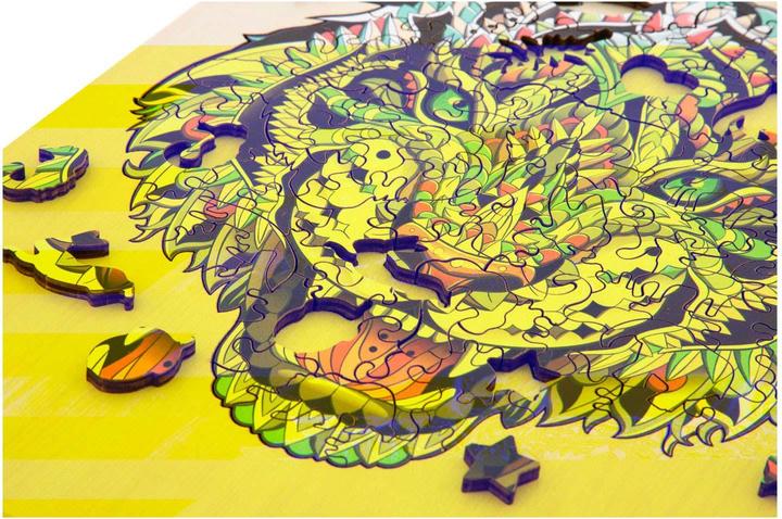 Actual product image Grafix Unique wooden puzzle tiger, 130pcs. (132 pieces)
