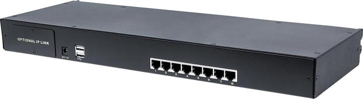 Intellinet Modulaire 8-poorts KVM-switch met Cat5/VGA-interface Voor gebruik met LCD-console in rek...