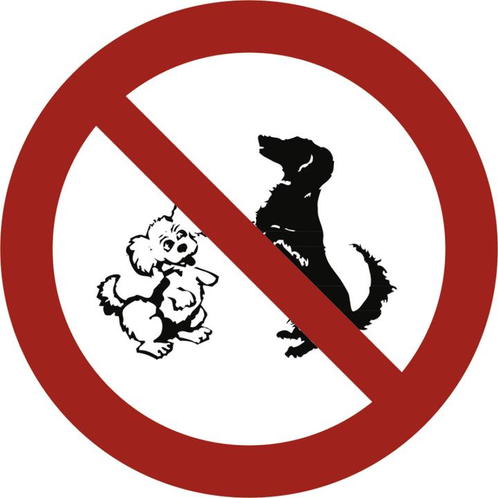 Immagine prodotto Moravia Cartello di divieto di accesso ai cani in pellicola, Ø 200 mm