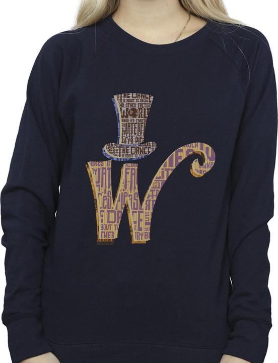 Immagine prodotto Willy Wonka & the Chocolate Factory W Logo Hat Felpa Donna (4XL)