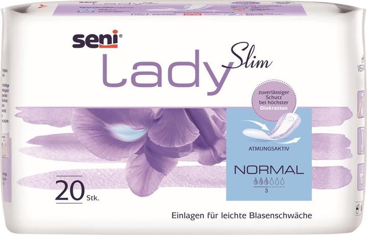 Immagine prodotto Seni Lady Slim Normal Insert traspirante anatomico 10,5x28cm 3 gocce (20 x, Normale)