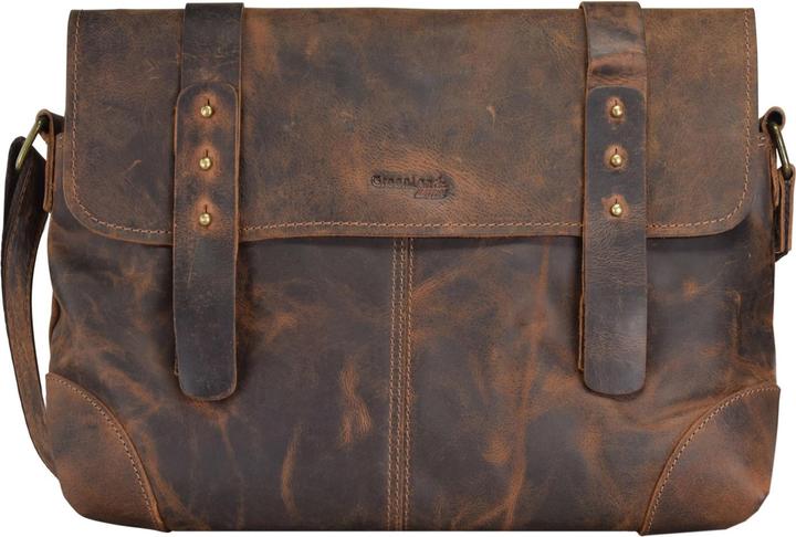 Greenland Nature Borsa a tracolla classica in pelle 36 cm